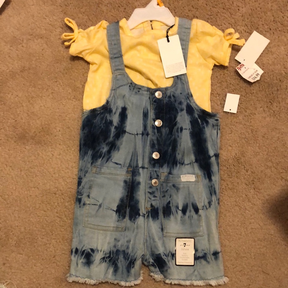 NWT 12 month overall outfit